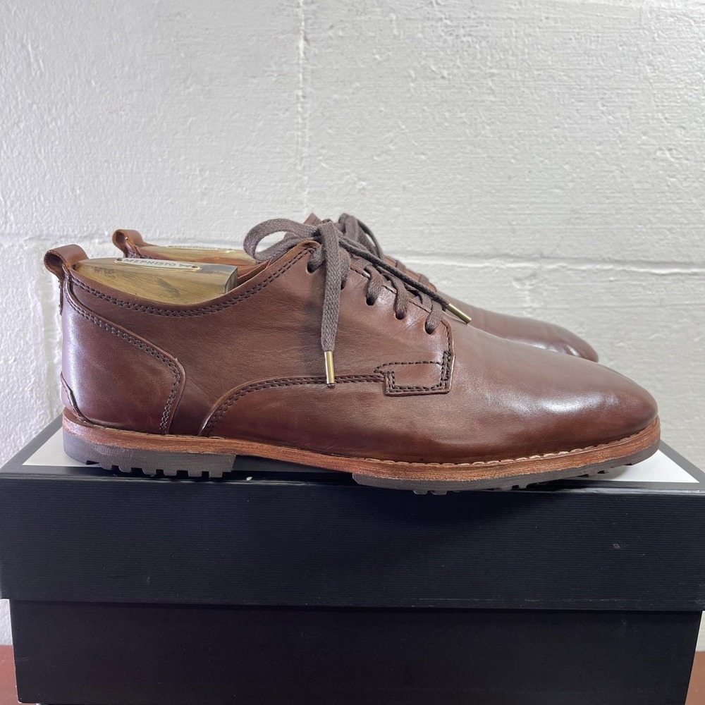 Timberland Boot Co A19V9 Bardstown Plain Toe Brown Leather Oxford Shoes Men's 11